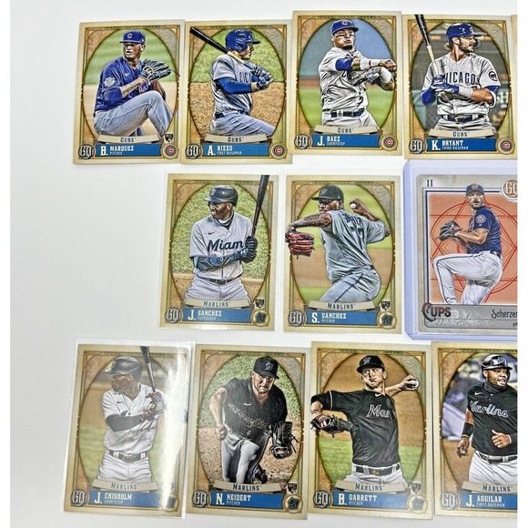 Lot Of (20) 2021 Topps Gypsy Queen Including Max Scherzer Tarot of The Diamond - Picture 2 of 6